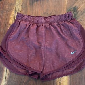 Nike running shorts - maroon